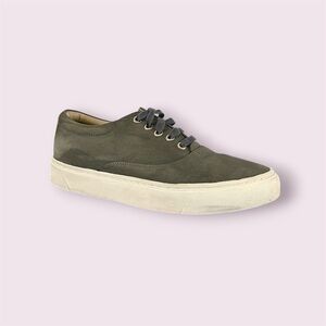 Nisolo Women's Everyday Elayna Sneakers Shoes Olive Green Suede Leather Size 6.5